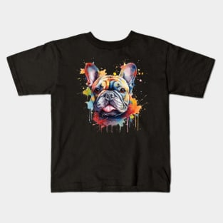 A French Bulldog Watercolor Kids T-Shirt